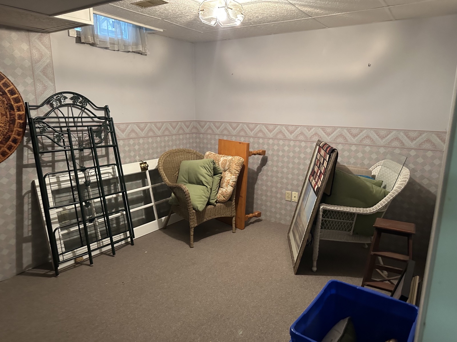 Basement before, used for storage